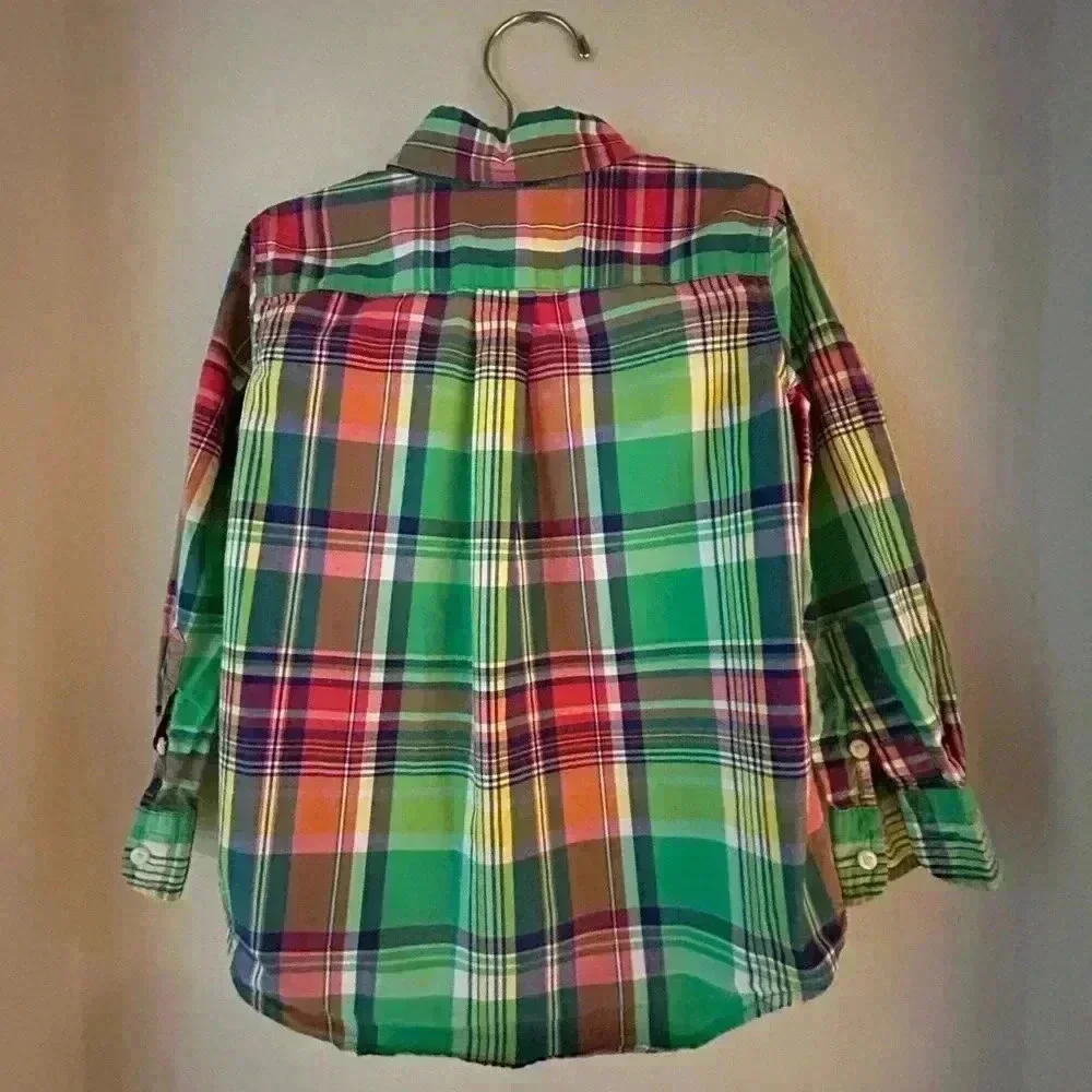 Ralph Lauren Plaid Long Sleeve Button Down Shirt